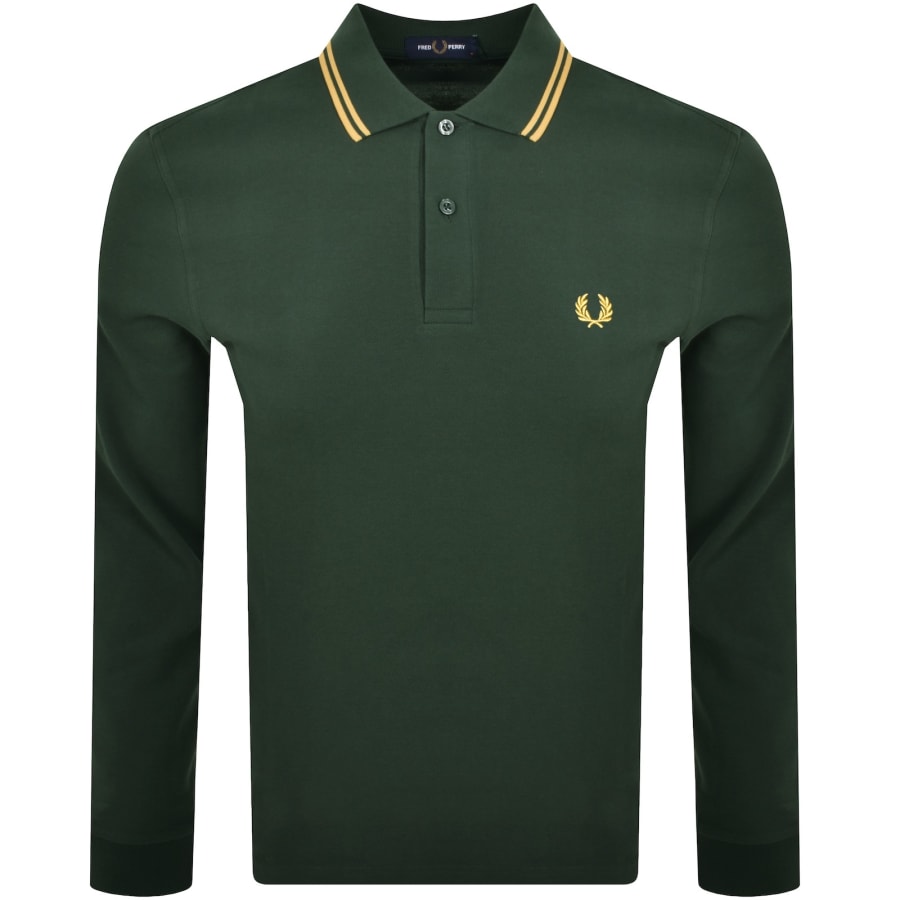 Fred Perry Twin Tipped Polo T Shirt Green | Mainline